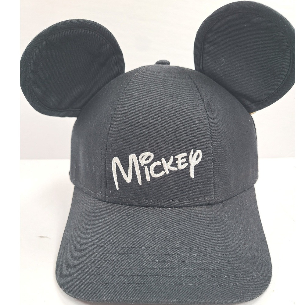 Disney Mickey Mouse Ears Adult Snapback Hat‎ Disney Parks Embroidered Classic